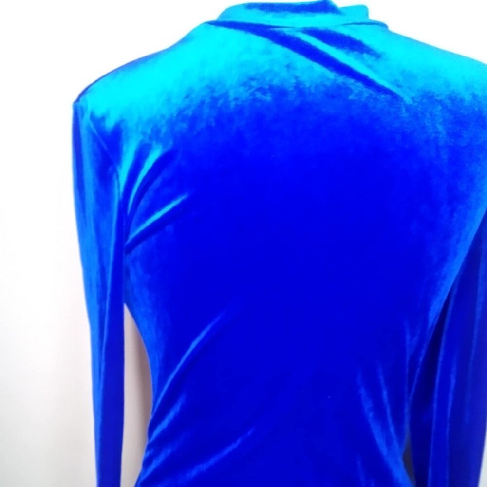 ROYAL BLUE SHEIN SWEATER DRESS - Picture 7 of 12